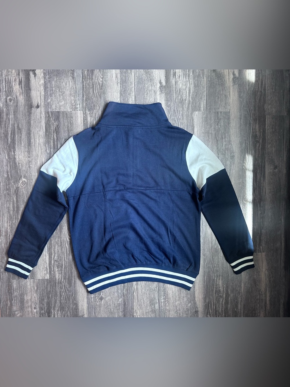 Exist Beach Hampton Beach Quarter Zip Sweatshirt – Size Medium | Navy & Cream - Picture 7 of 16